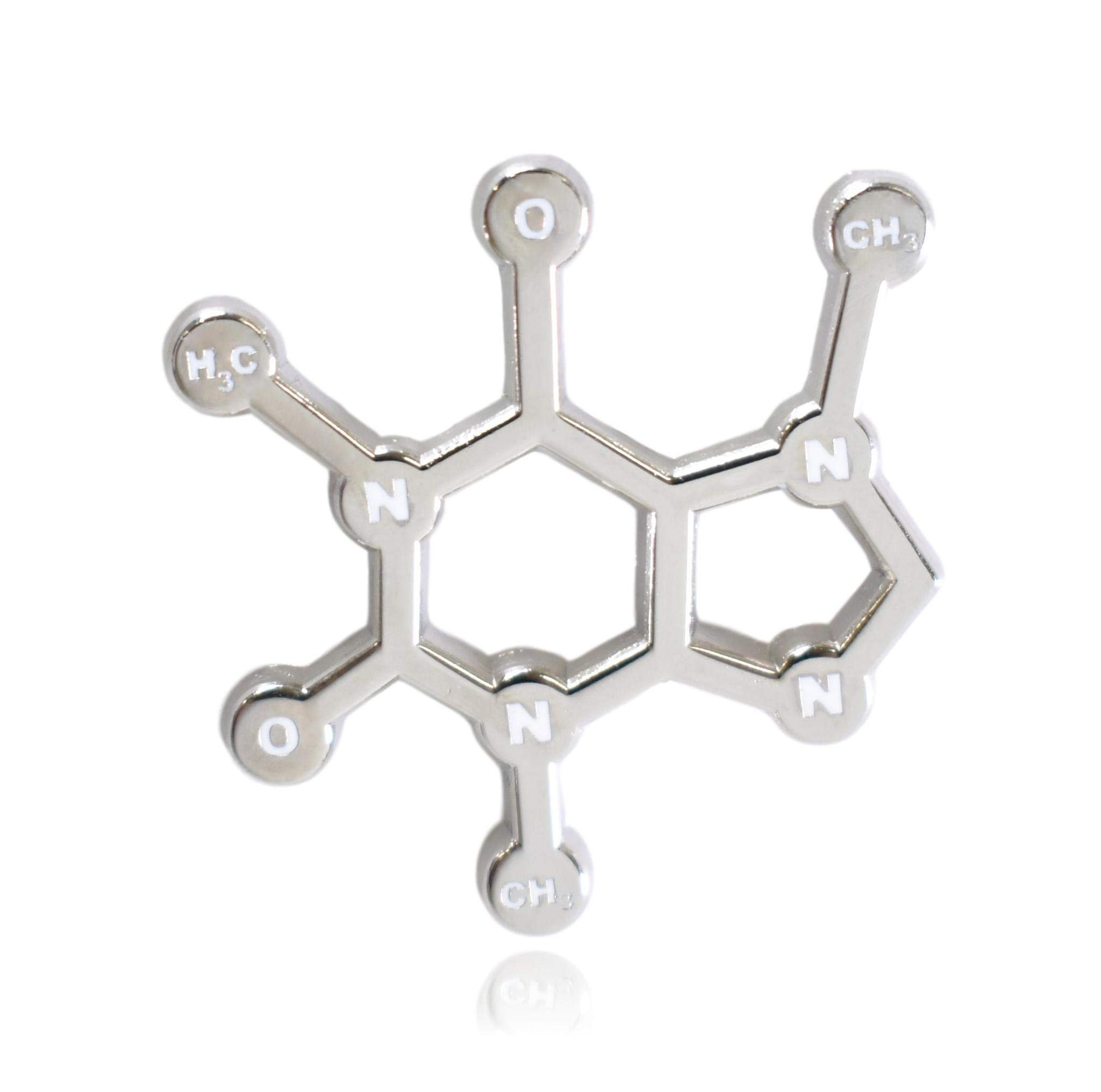 Clayton Jewelry LabsCaffeine Molecule Enamel Pin