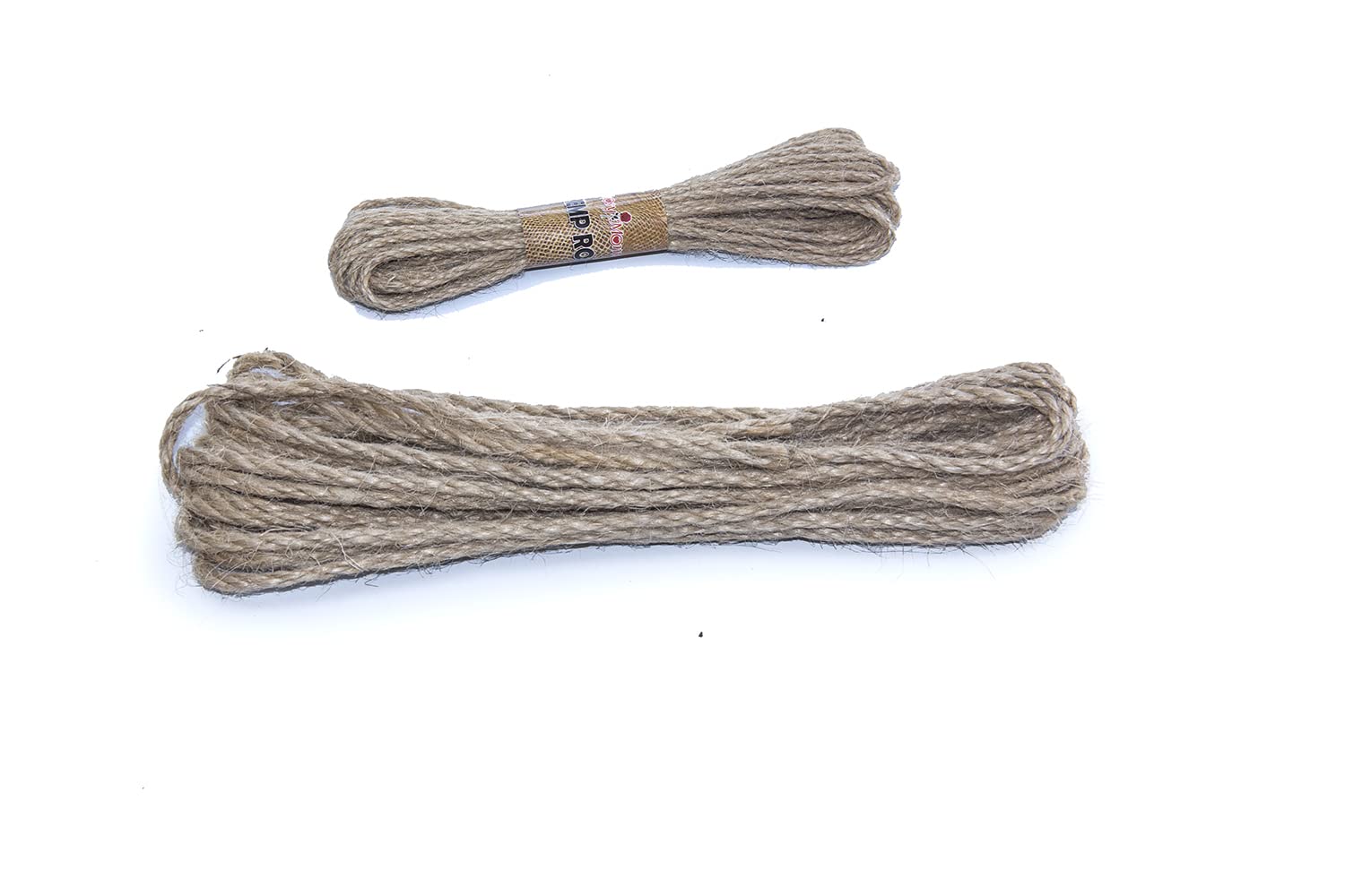 Rosymoment Natural Jute Twine Hemp Rope 3mm x 5meter, 3ply Durable Heavy Duty for Crafts, Gift Wrapping, Gardening, Packing, Picture Display, Wedding, Christmas Decoration, Ornament