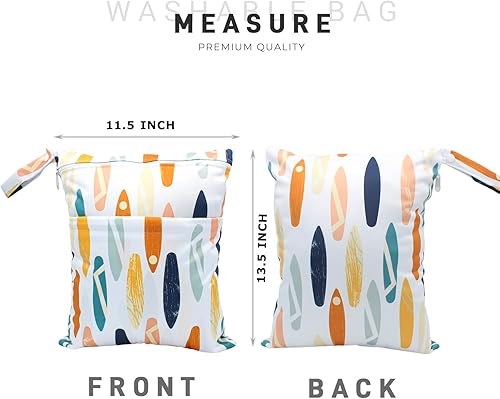 Miniatura 2 de Bolsa impermeable y reutilizable para trajes de baño, viajes, baño, playa, piscina, pañales, bolsa de gimnasio de yoga, ropa sucia y húmeda,