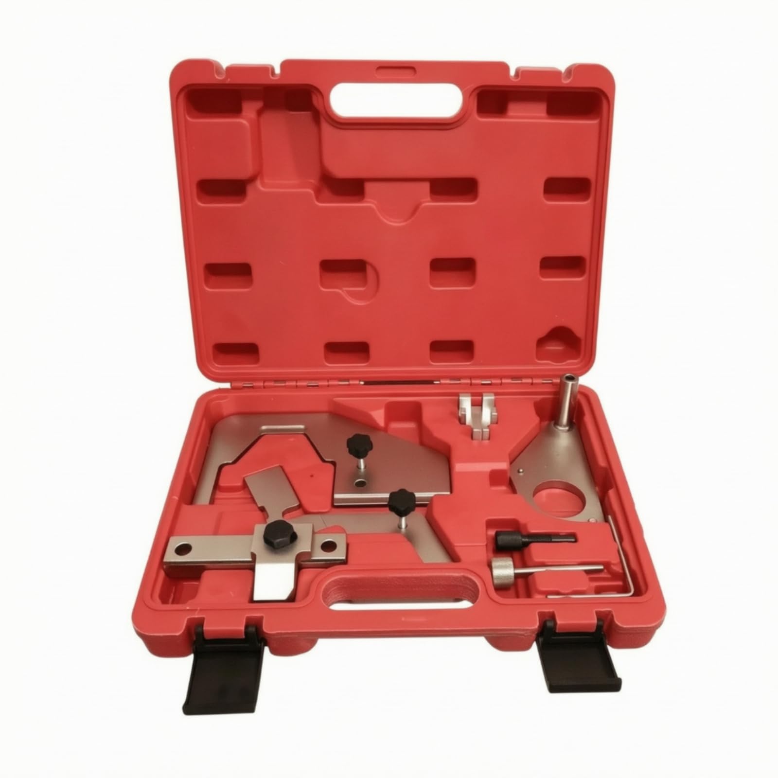 TISHITA Kit di Bloccaggio Fasatura Valigetta Rigida Attrezzo di Centraggio Albero a Utensile di Manutenzione in Acciaio Temprato Adatto per Sostituzione Cinghia E Lavori di Precisione