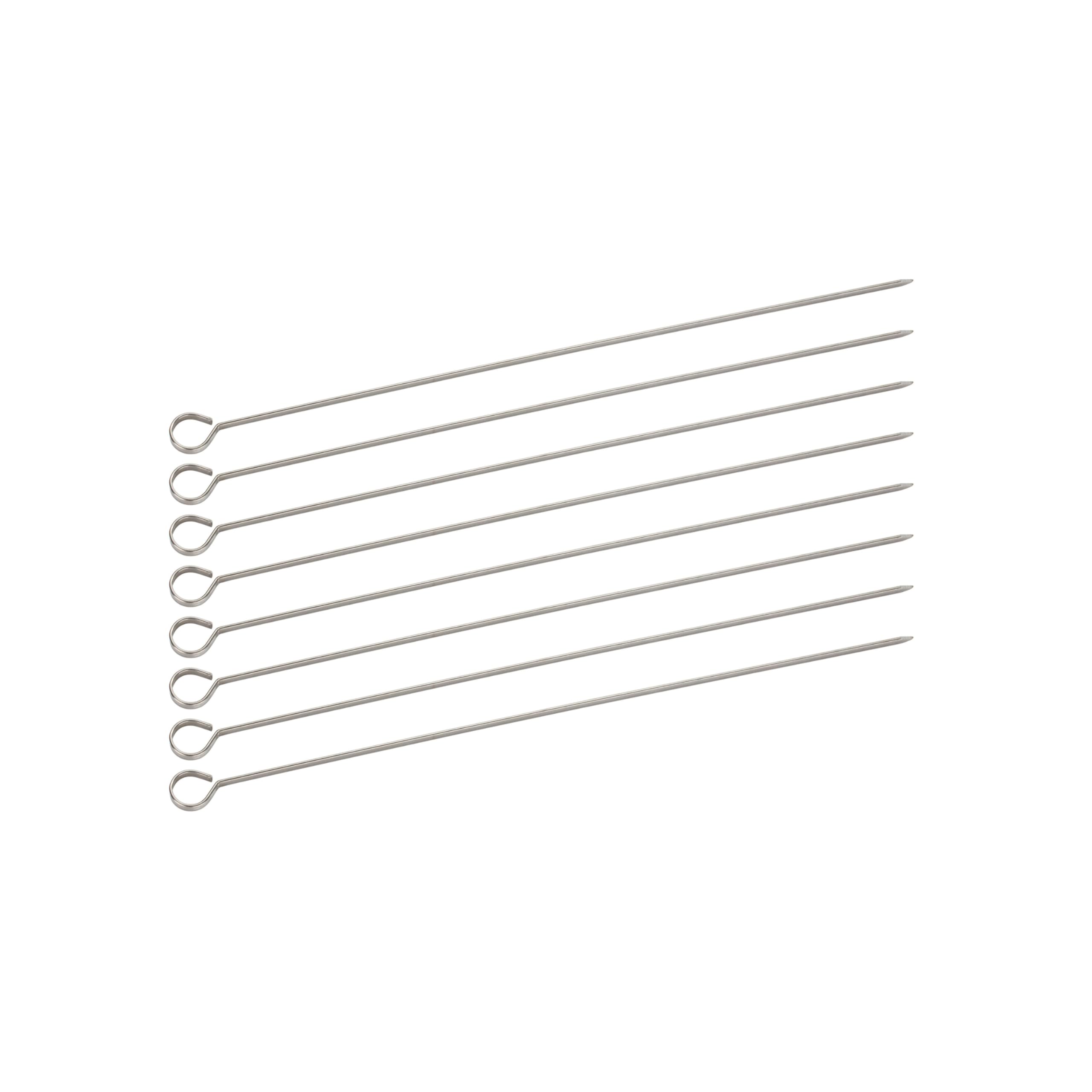 SG 300 - Schaschlik Grill Edelstahl Mangal Holzkohlegrill | kompakt mit abnehmbaren Beinen, inkl. 8 Spieße, 56x26 cm Grillfläche, mobil für Garten, Balkon & Camping