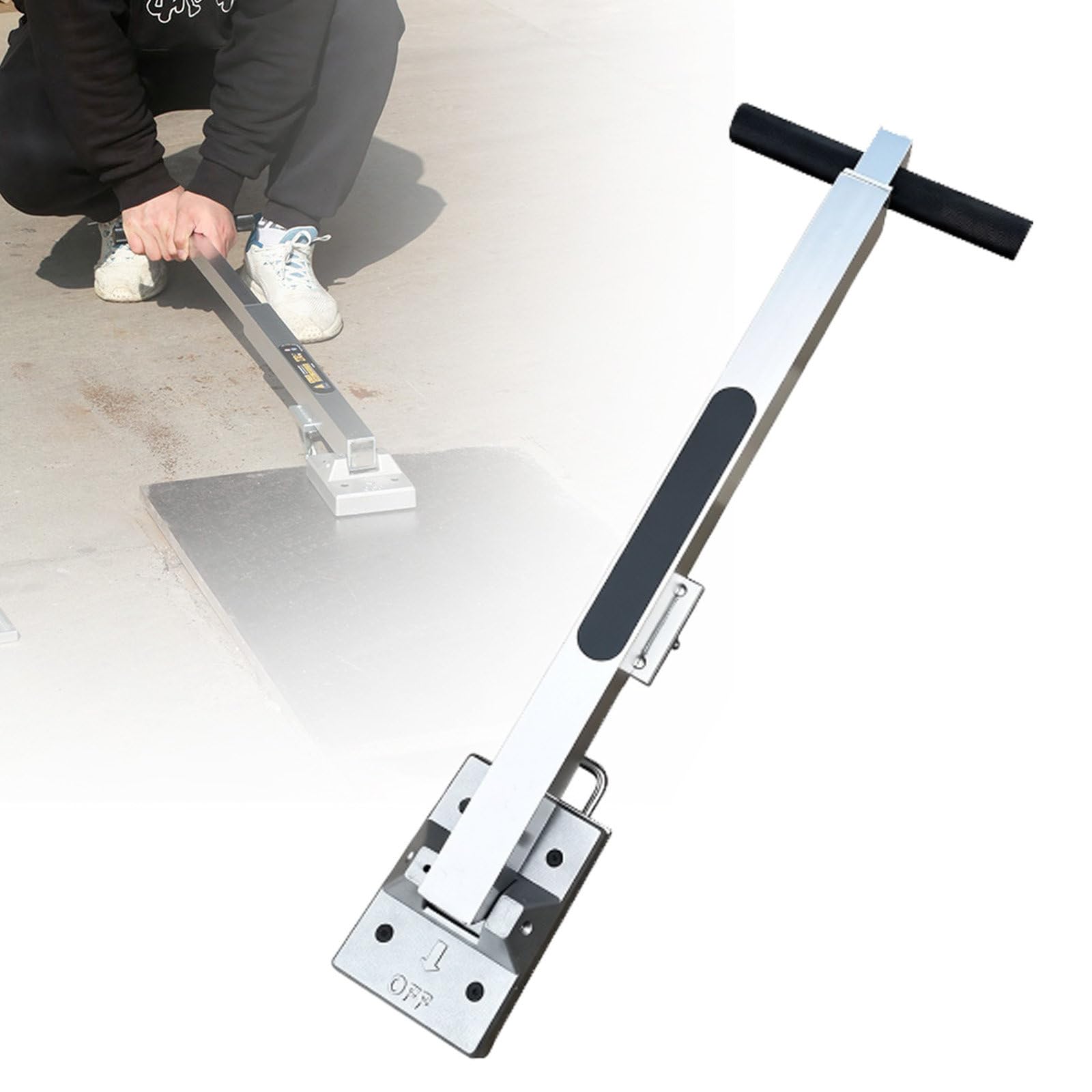 Attrezzo per Il Sollevamento di chiusini in ghisa, Sollevatore Magnetico per chiusini, Gancio Portatile per chiusini, per Il Sollevamento di chiusini e coperchi di Fosse settiche