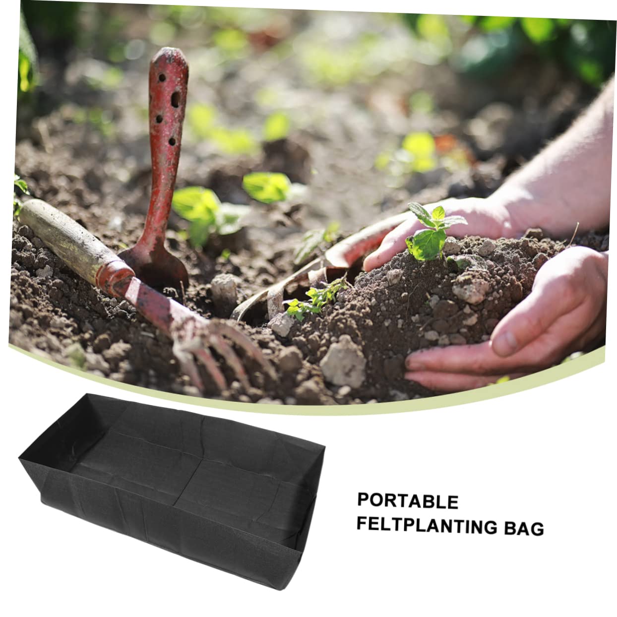 VICASKY Pflanztaschen aus Vliesstoff Wiederverwendbare Pflanzbeutel mit Hohem Fassungsvermögen für Garten und Balkon Geeignet für Blumen und Gräser Schwarz