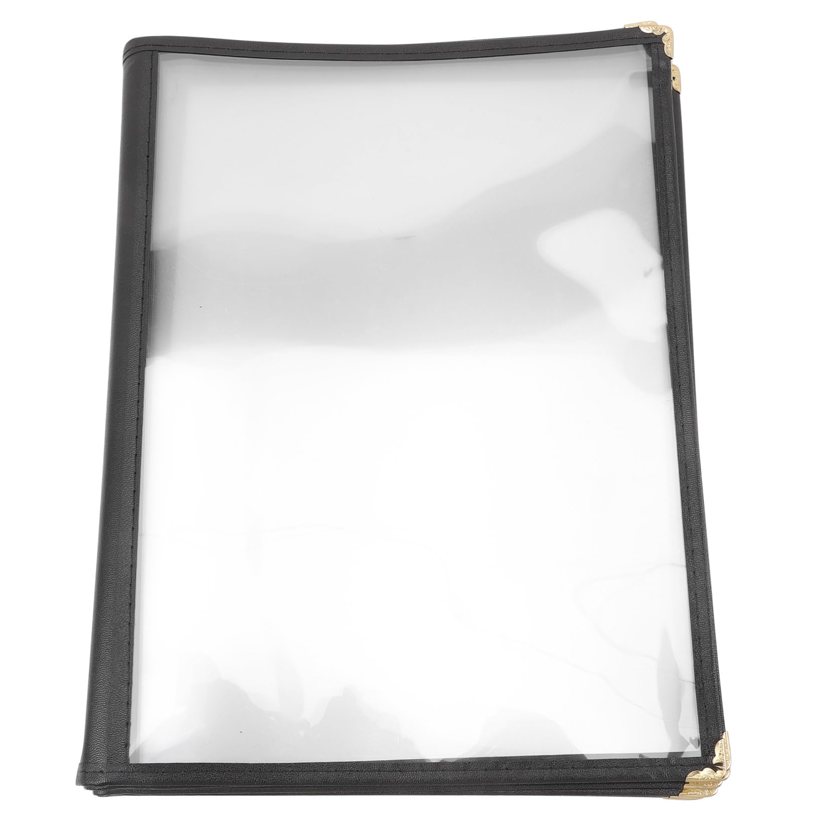 DOITOOL Cubierta Protectora para Menú de Restaurante Transparente PVC Portamenús Ligero y Portátil Soporte para Carta Bar Funda Resistente para Cartas de Páginas