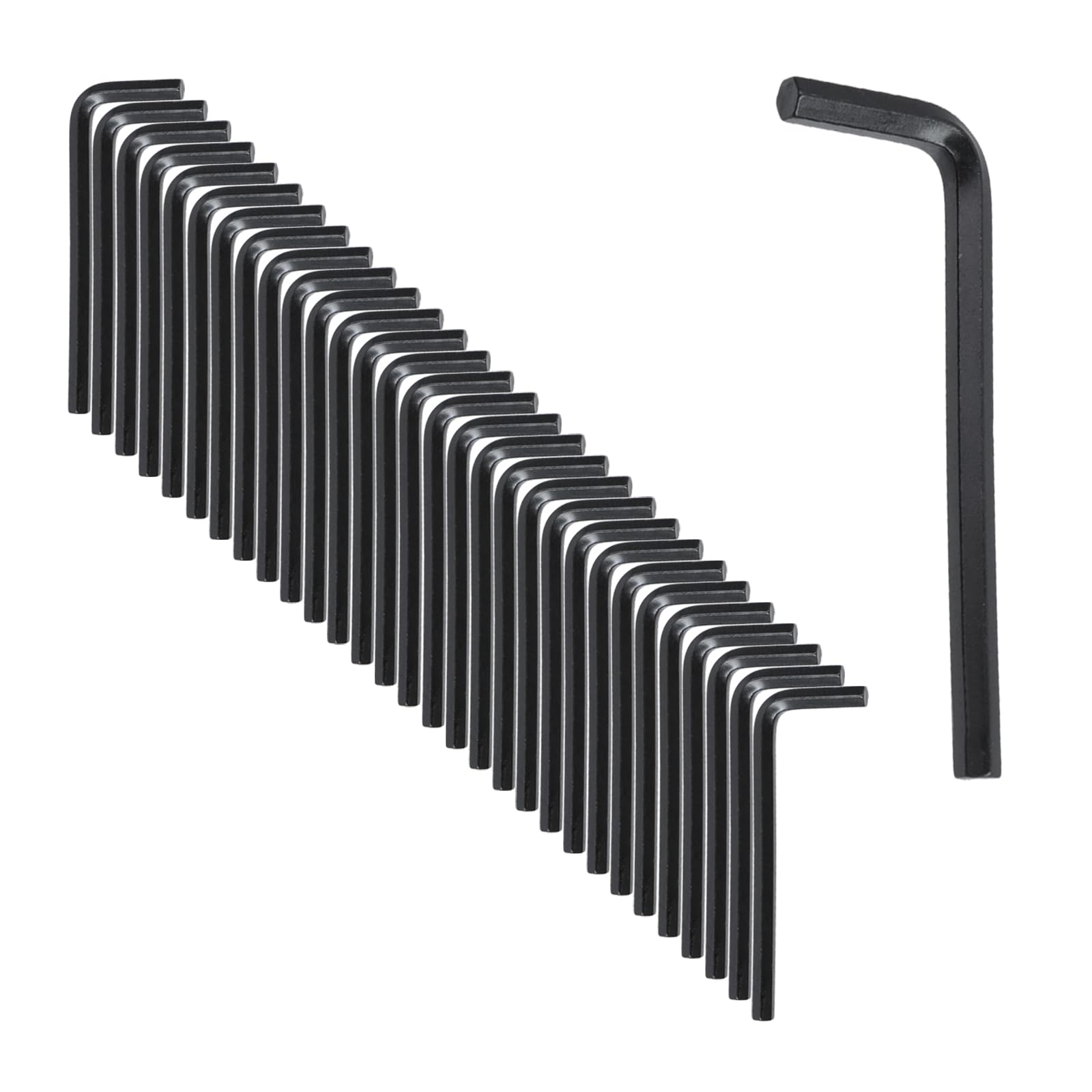 Antrader Hex Key Wrench Set - 5mm L Shaped Allen Key Wrench for Repairing, Installation,Pack of 30,Black
