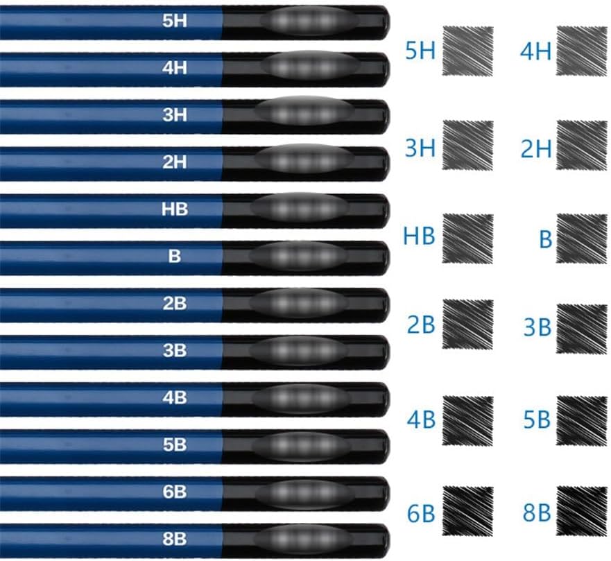 53 Pieces Metallic Water Soluble Sketching Coloured Pencils Set Drawing Painting Supplies