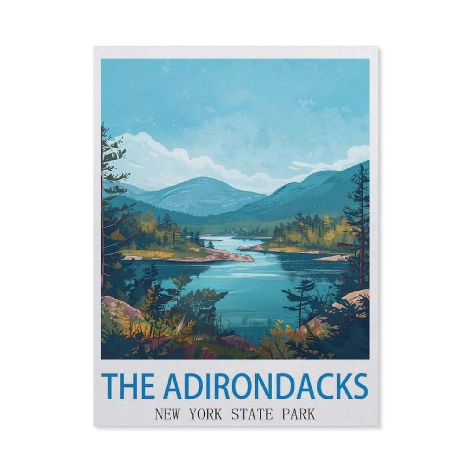 BEAYODKP 5D Diamond Painting，The Adirondacks New York State Park