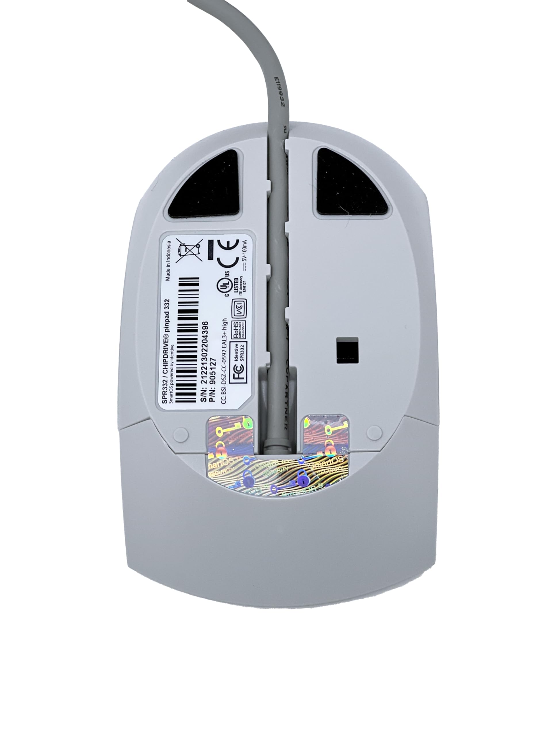 SCM SPR332 v2 USB Secure Pin Pad Kartenleser - ideal für EPA, beA | digitale Signatur oder Online-Abrechnung KV / 905127