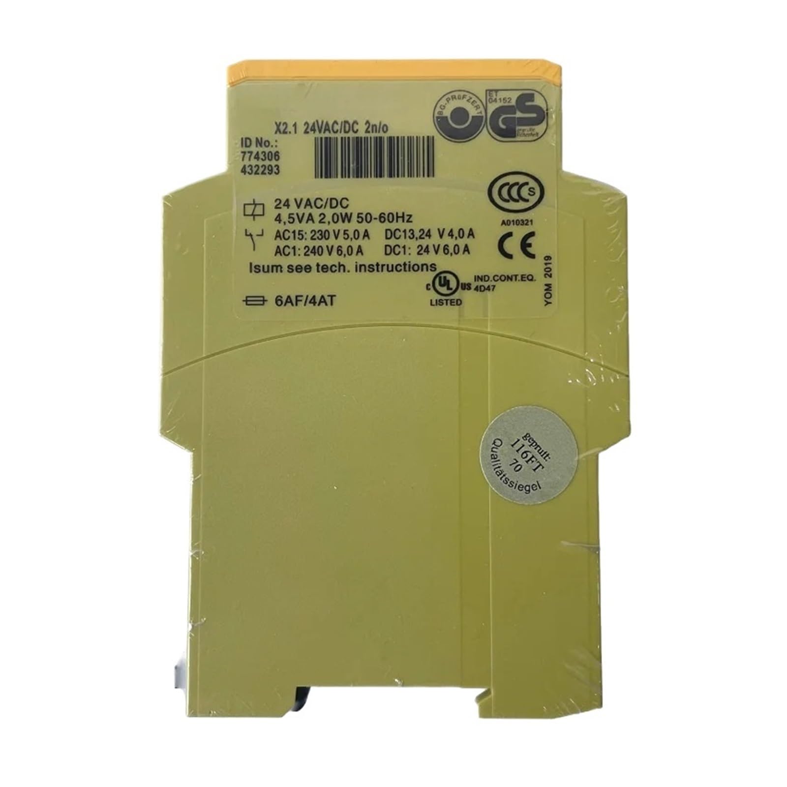 SBSSYVLMV 774306 X2.1 24VAC/DC Relay Control Module