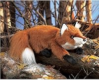 Vista 2 de Folkmanis Marioneta pequeña de mano de zorro rojo, blanco, negro