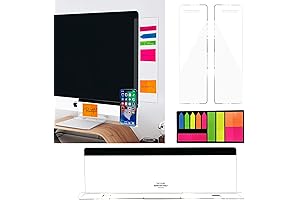 3PCS Multifunctional Monitor Memo Board and Sticky Note Holder