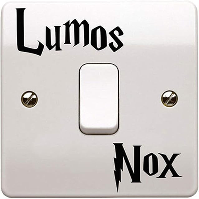 Lumos Nox (Light/Dark) Light Switch Sticker Vinyl Decal Child Room