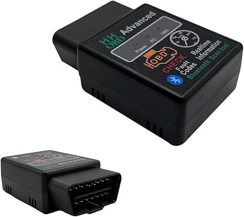 Dickno Escáner Bluetooth OBD2 para automóvil, lector de código inalámbrico y herramientas de escaneo de diagnóstico de motor de verificación con
