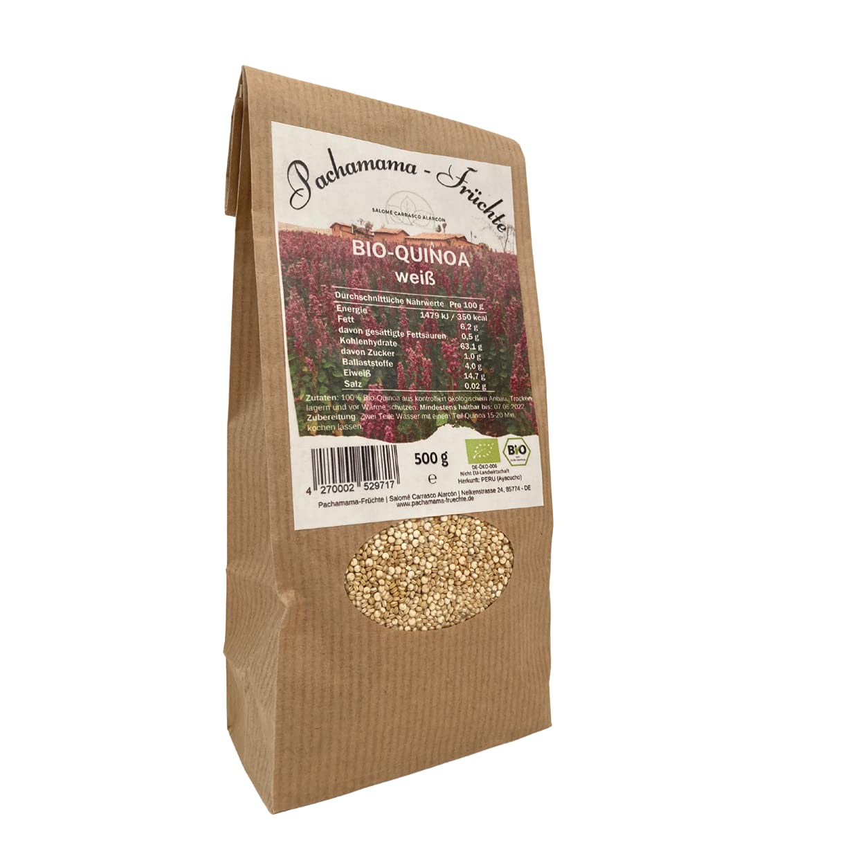4 x 500 g de quinoa blanc bio