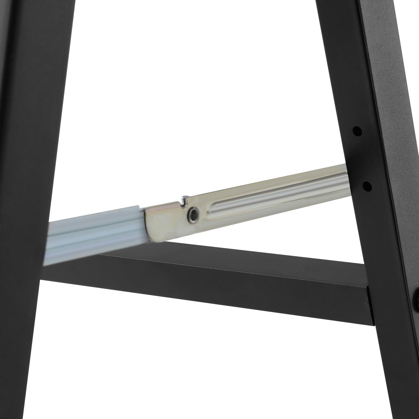 Portacarteles de doble cara en forma de A de hierro y tubo galvanizado, resistente, negro, 4 unidades, para carteles publicitarios de hasta 60 x 90 cm, ideal para tiendas, exposiciones, eventos y