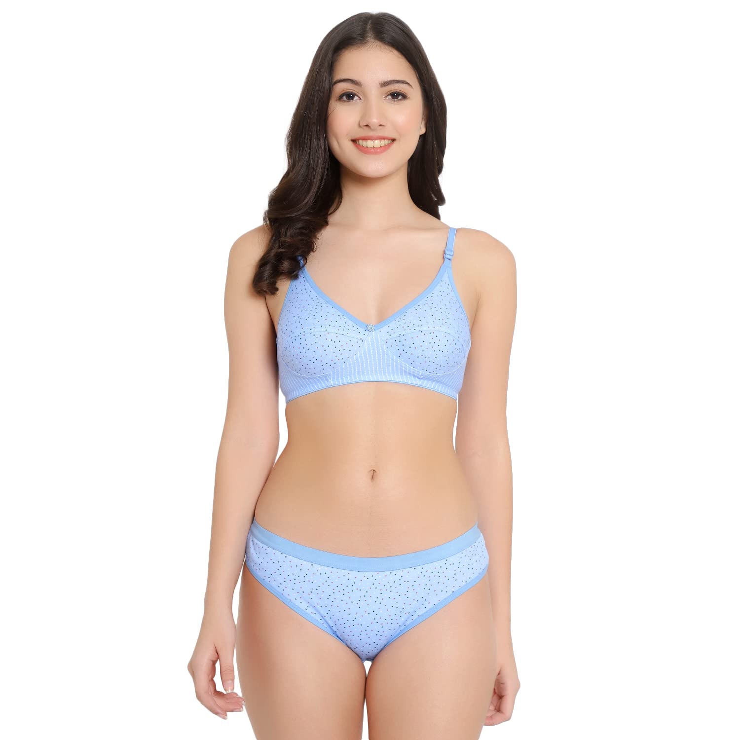 vermilion Bra & Panty Set Floral Printed Lingerie Best Gift for Women's Soft Fabric Stretchable with Adjustable Straps Nightwear/Dailyuse/Vacation/Beach-picture-36
