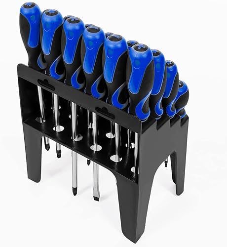 Miniatura 4 de Stark USA Juego de 26 destornilladores con puntas ranuradas Philips Pozi Star Organizing Set de puntas magnéticas con soporte