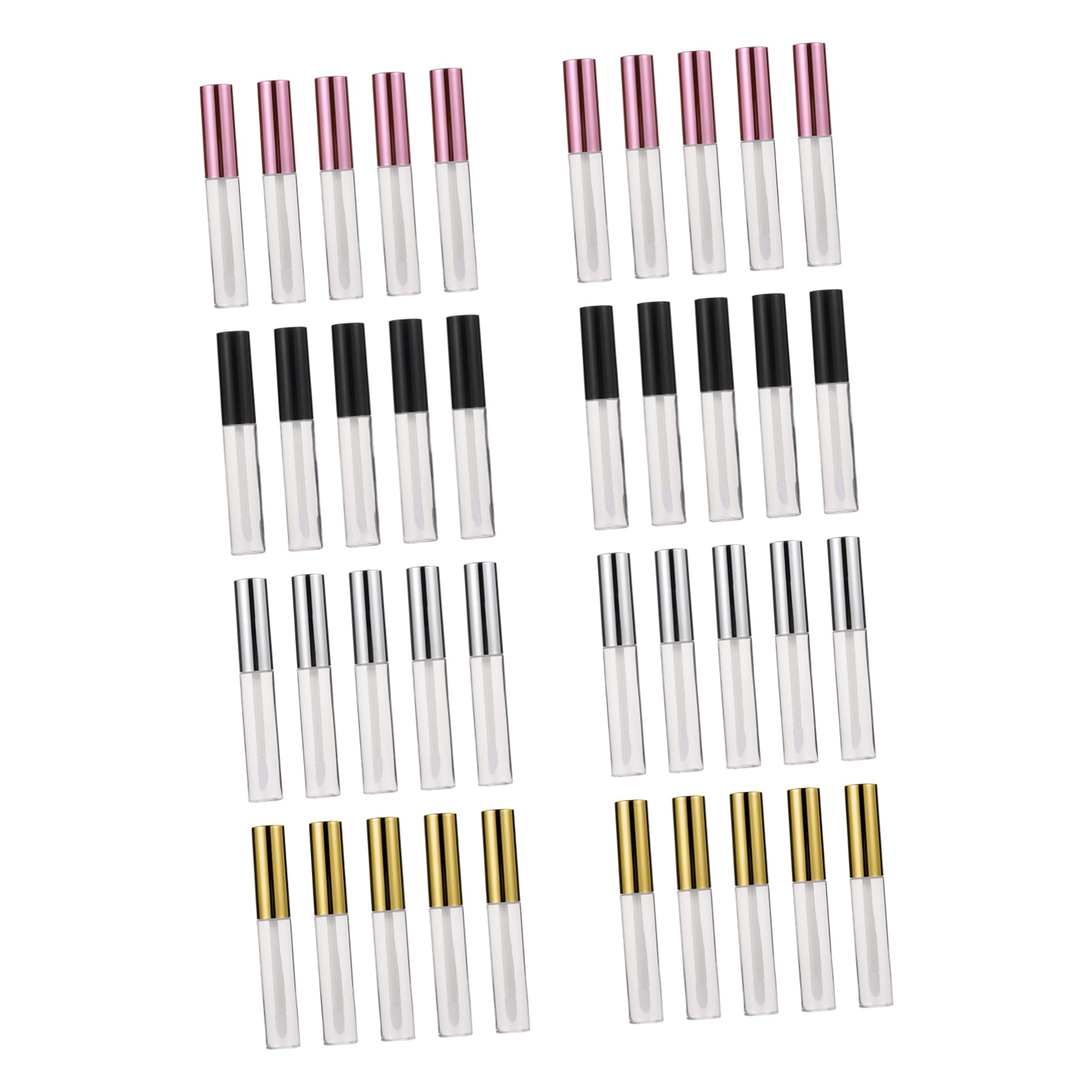 40pezzi Tubo Gloss Labbra Vuoto 10ml Abs Ricaricabile | Forma Unica, per Lip Gloss e Lip Balm, da Mettere in Borsa o Creare Cosmetici Fai da Te