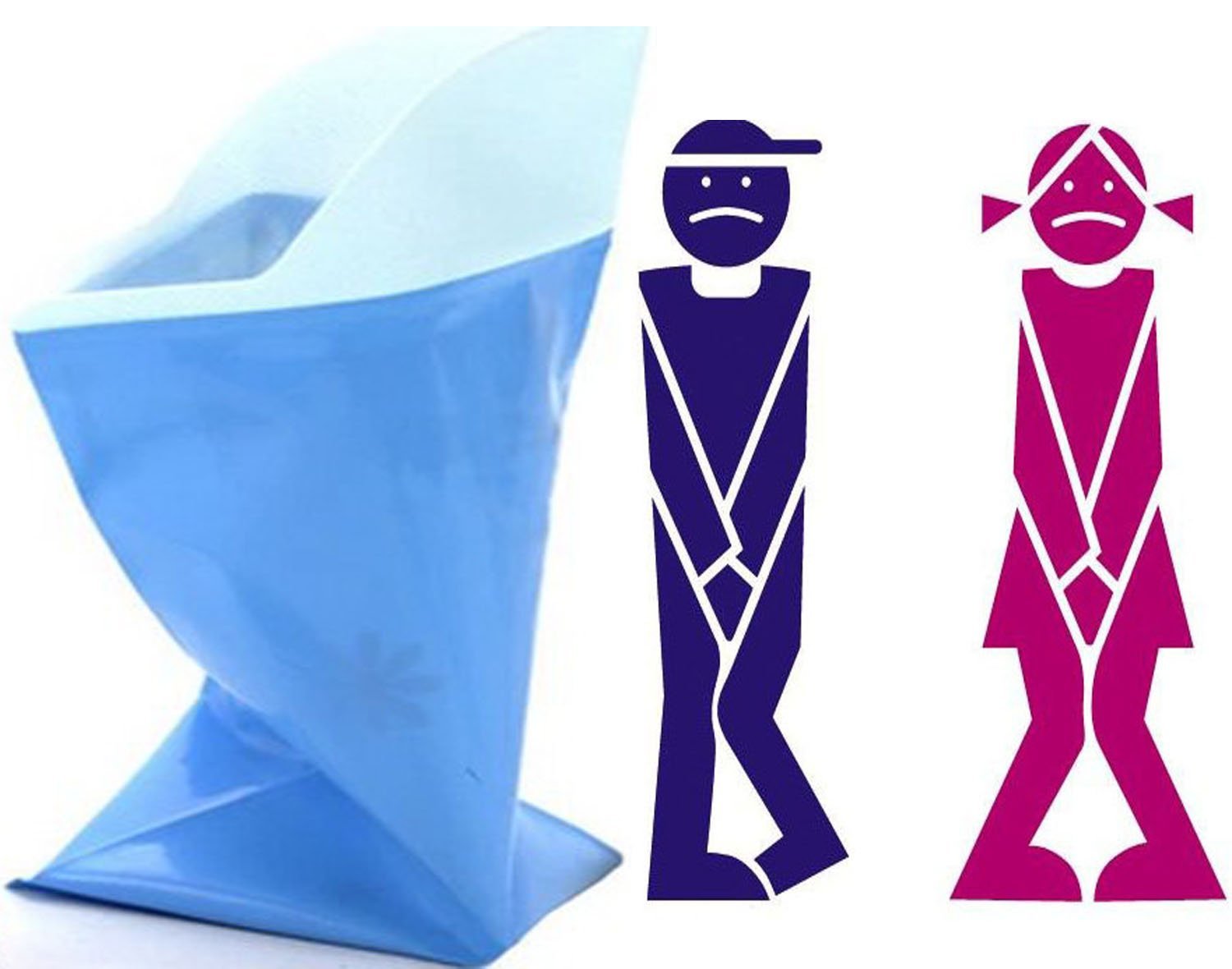 Unisex Men Women Children Brief Relief Disposable Urinal Bags Super Absorbent Packs for Travel Car Traffic Jam Camping 4 Pieces