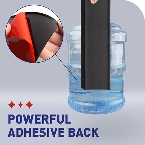 Miniatura 5 de Moldura flexible para zócalo, 4 pulgadas x 40 pies, base de pared de vinilo autoadhesivo negro, base de pared de goma para despegar y pegar, moldura