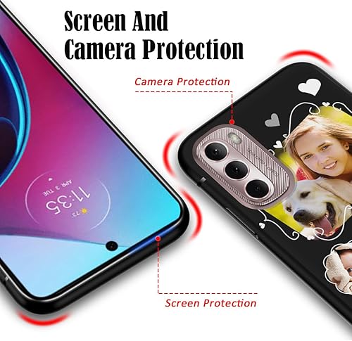 Vista 137 de Funda personalizada para Motorola Moto G Stylus 2021 con nombre de foto, texto y foto, GStylus personalizado -21 funda suave y fina (negro) de 6.8