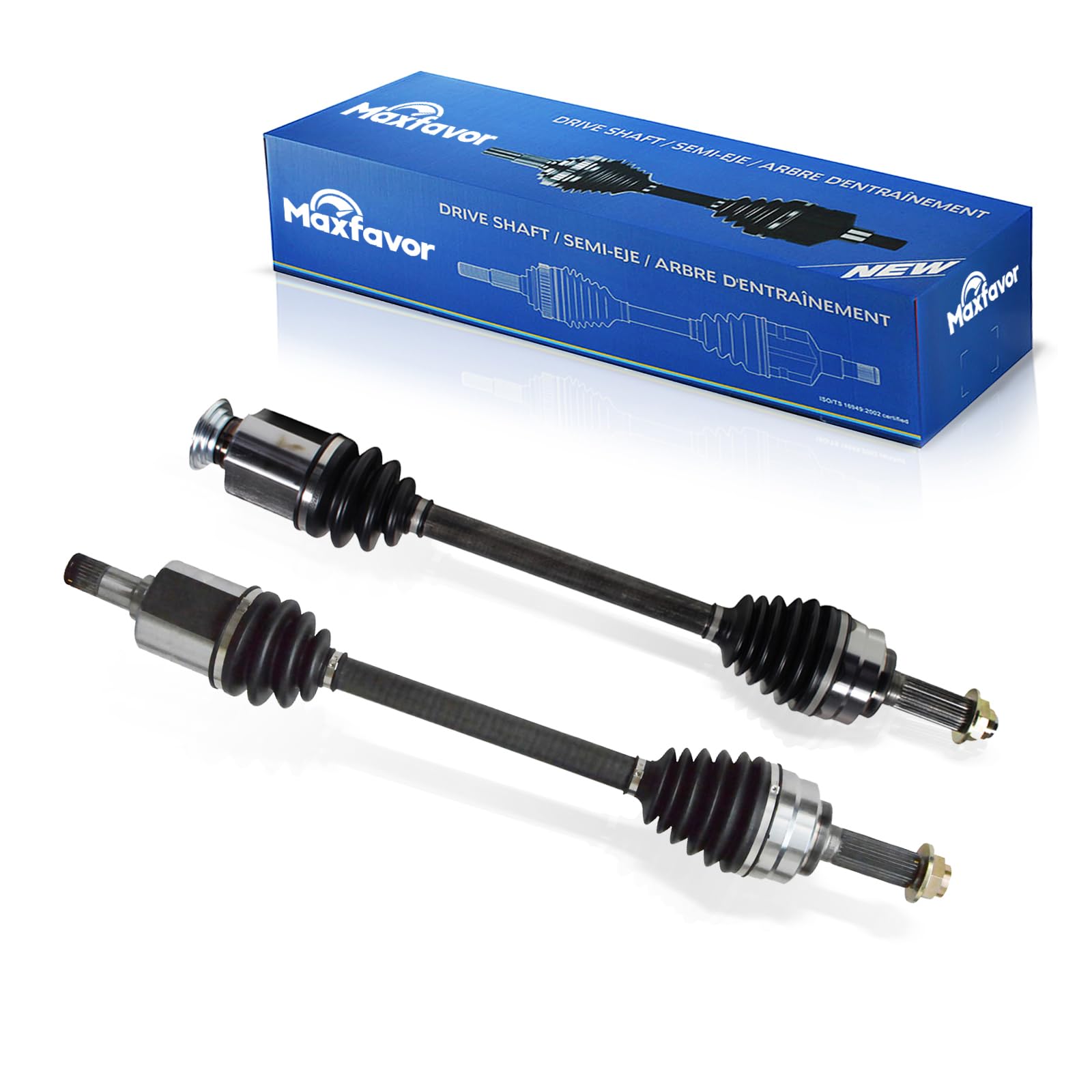 Maxfavor CV Axle Shaft fit for Honda Accord 2013 2014 Sport LX LX-S EX EX-L Sedan 4-Door 2.4L Automatic Trans, CV Axle Joint Assembly Front (Left