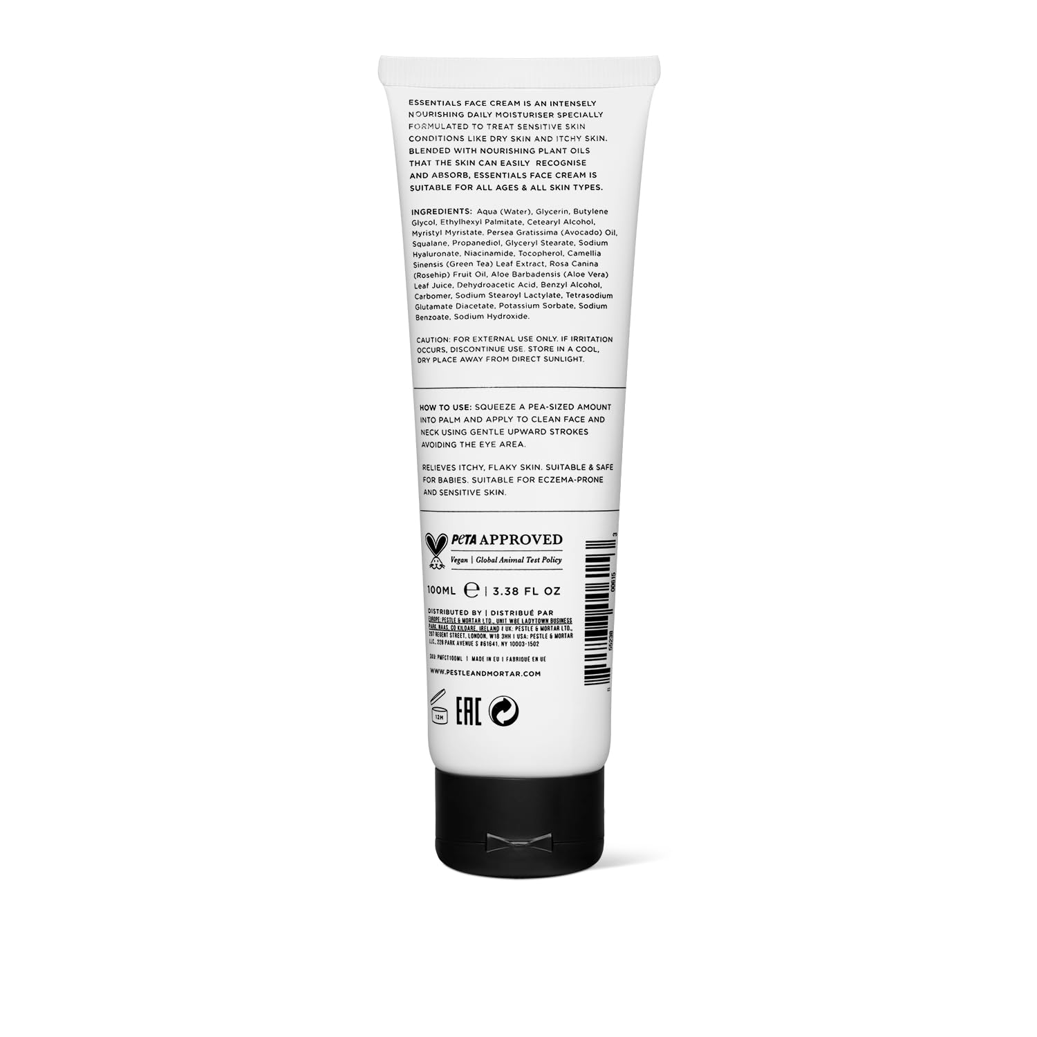Pestle & Mortar Essentials Eczema Psoriasis Cream for Sensitive Skin- Face & Body Soothing Moisturiser - Image 2