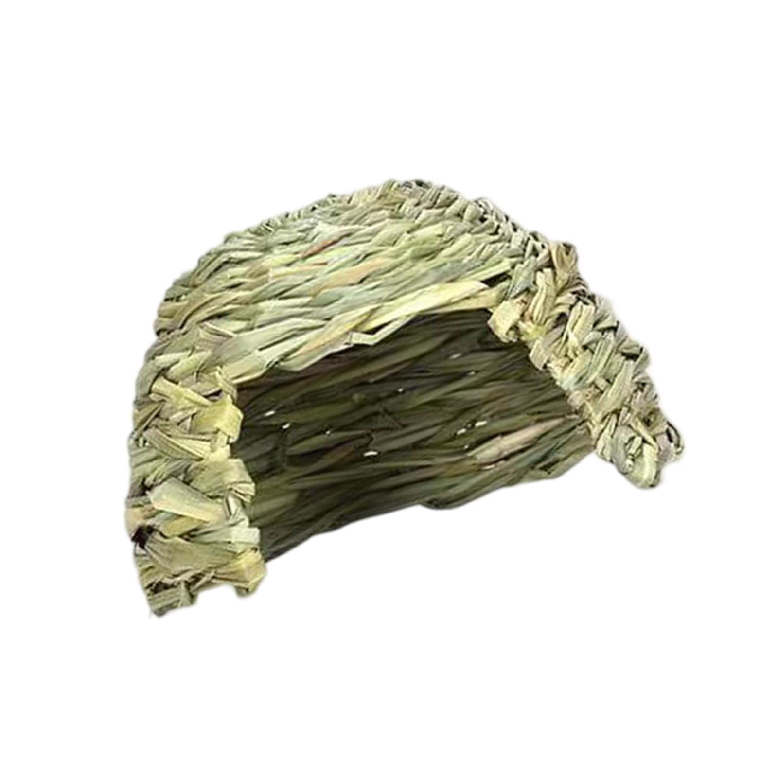 NEWFT Rabbits Hideaways Grass House Straw Cave Play House for Small Pet Warm Hideouts House for Cage Hamsters Hideaways Cave
