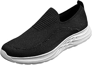 Zapatillas de correr ligeras para hombre, zapatillas deportivas para el tiempo libre, de malla, transpirables, sin cordones, para correr, tenis, fitness, correr, zapatos de verano para hombre, gris