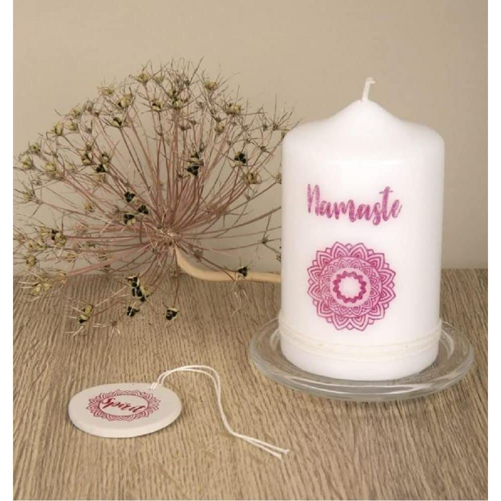 Carta Transfer Ad Acqua Rayher DIN A4 - 4 Fogli Per Decalcomanie Su Vetro, Legno E Ceramica - Stampabile Con Laser - Foto 5