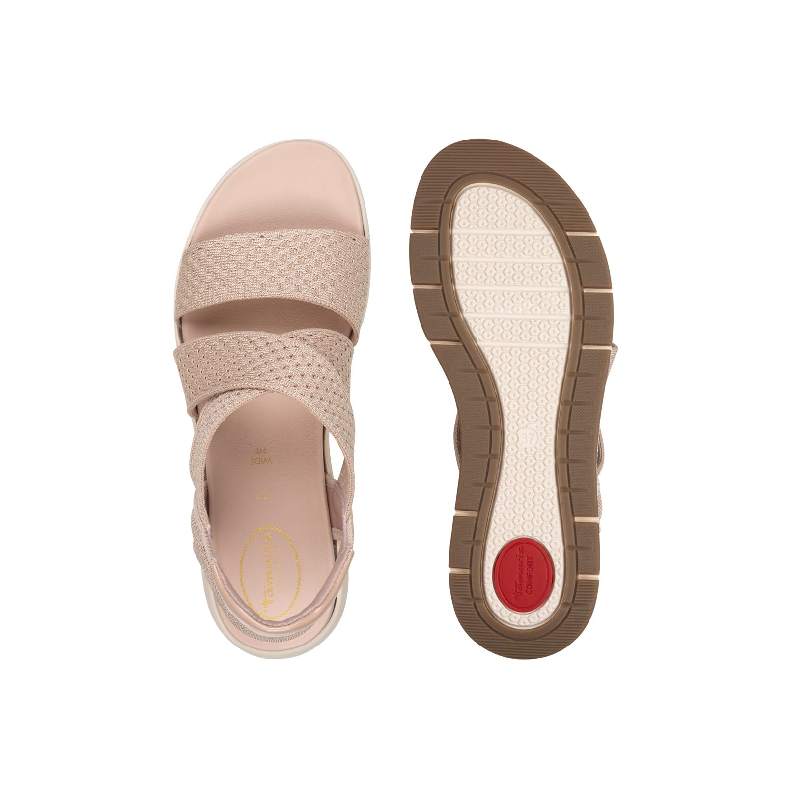 Tamaris Kobiety Tamaris Comfort Damen Keilsandale Tc VeganSandał na koturnie