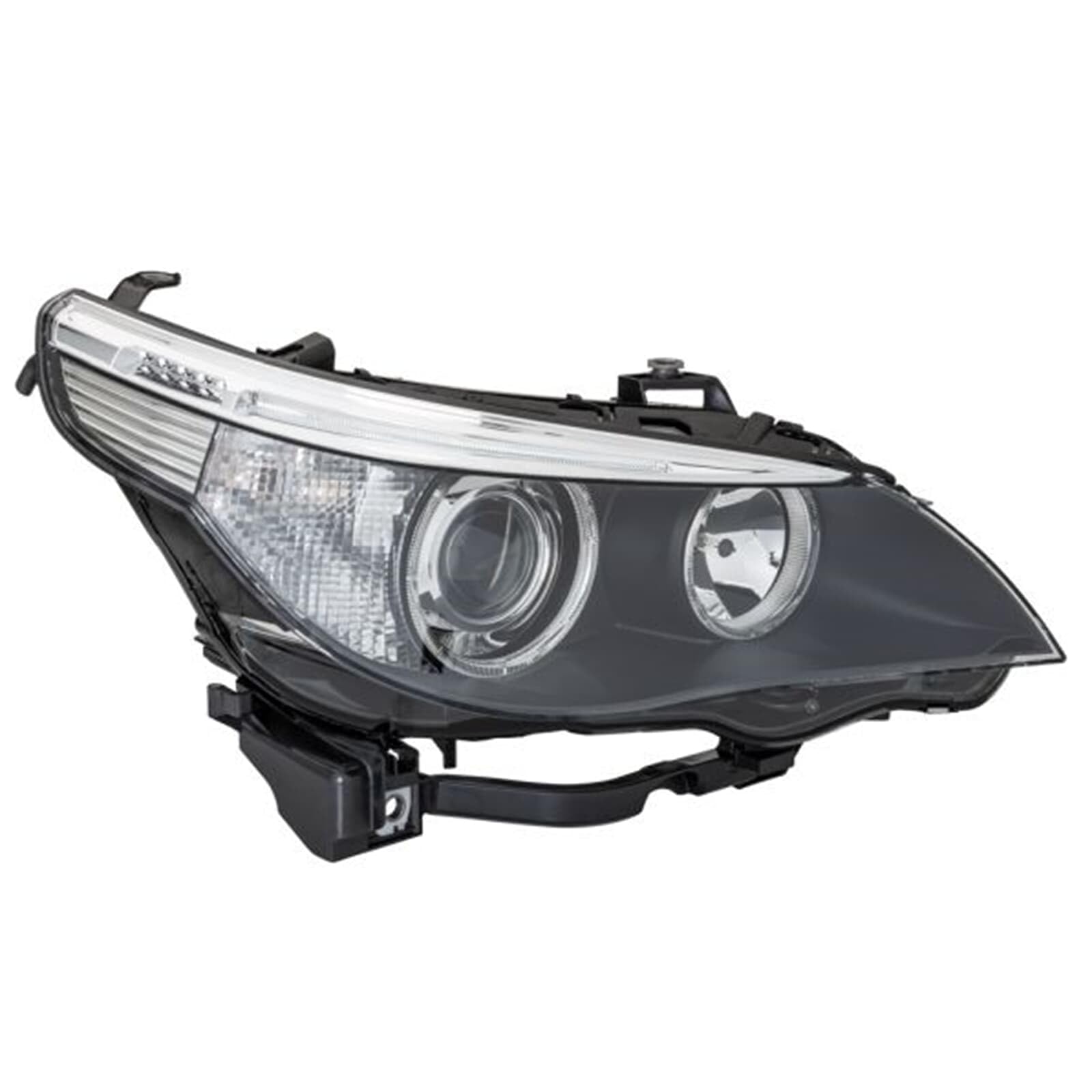 HELLA 1EL 160 296-001 Bi-Xenon/Scheinwerfer - BMW 5er (E60) - schwarz - ECE/CCC - für Rechtsverkehr - rechts | Kompatibel mit 5 (E60),5 Touring (E61)