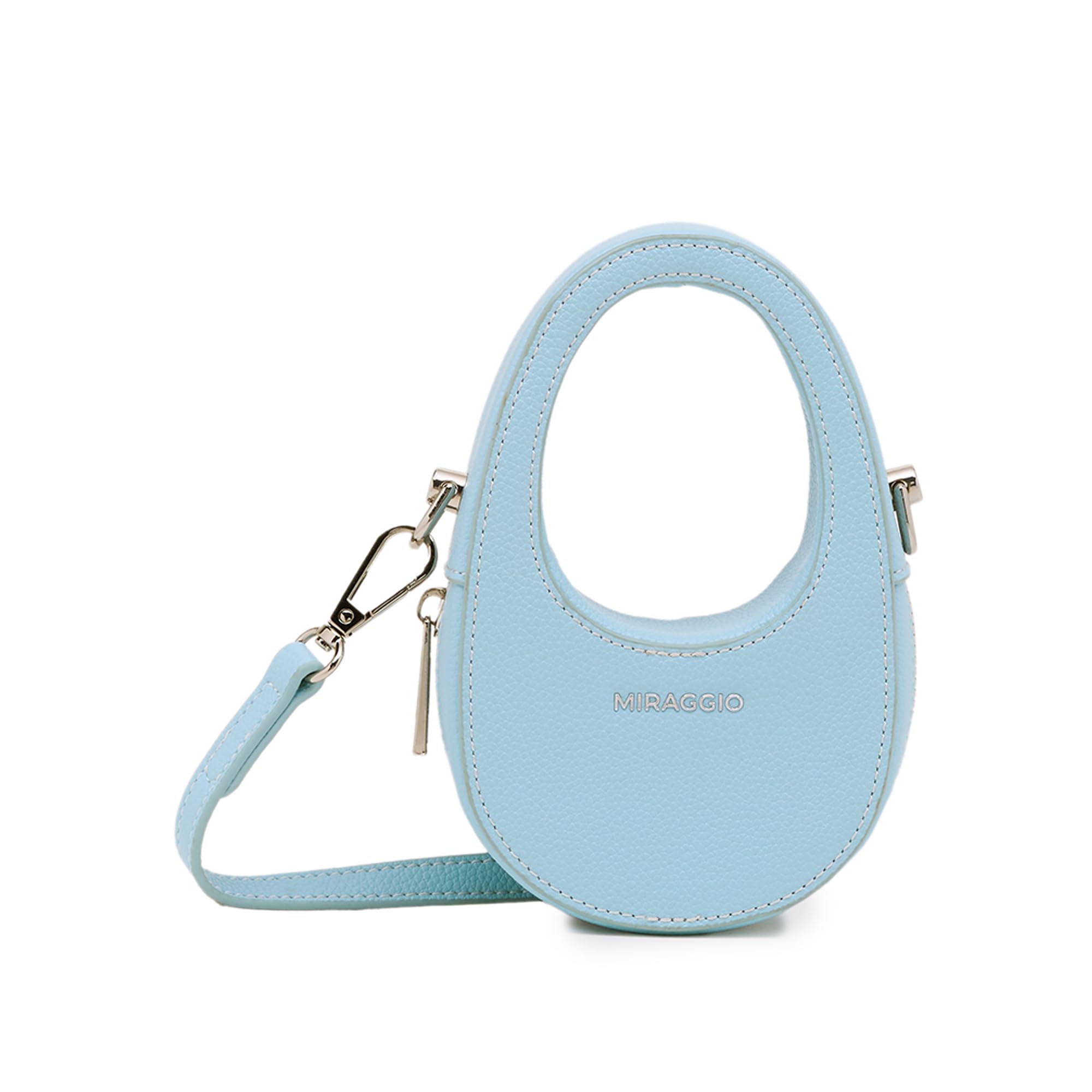 miraggio Candy Mini Sling Bag With Adjustable & Detachable Strap | Oval Silhouette With Top Handle | Crossbody Bag For Women Casual Holiday Look | Statement Bag For Women-picture-12