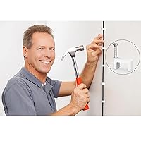 Vista 7 de Clips de cable para clavos, 100 clips de cable Ethernet planos de 0.315 pulgadas, clips de pared para cable coaxial, clips de cable para altavoces