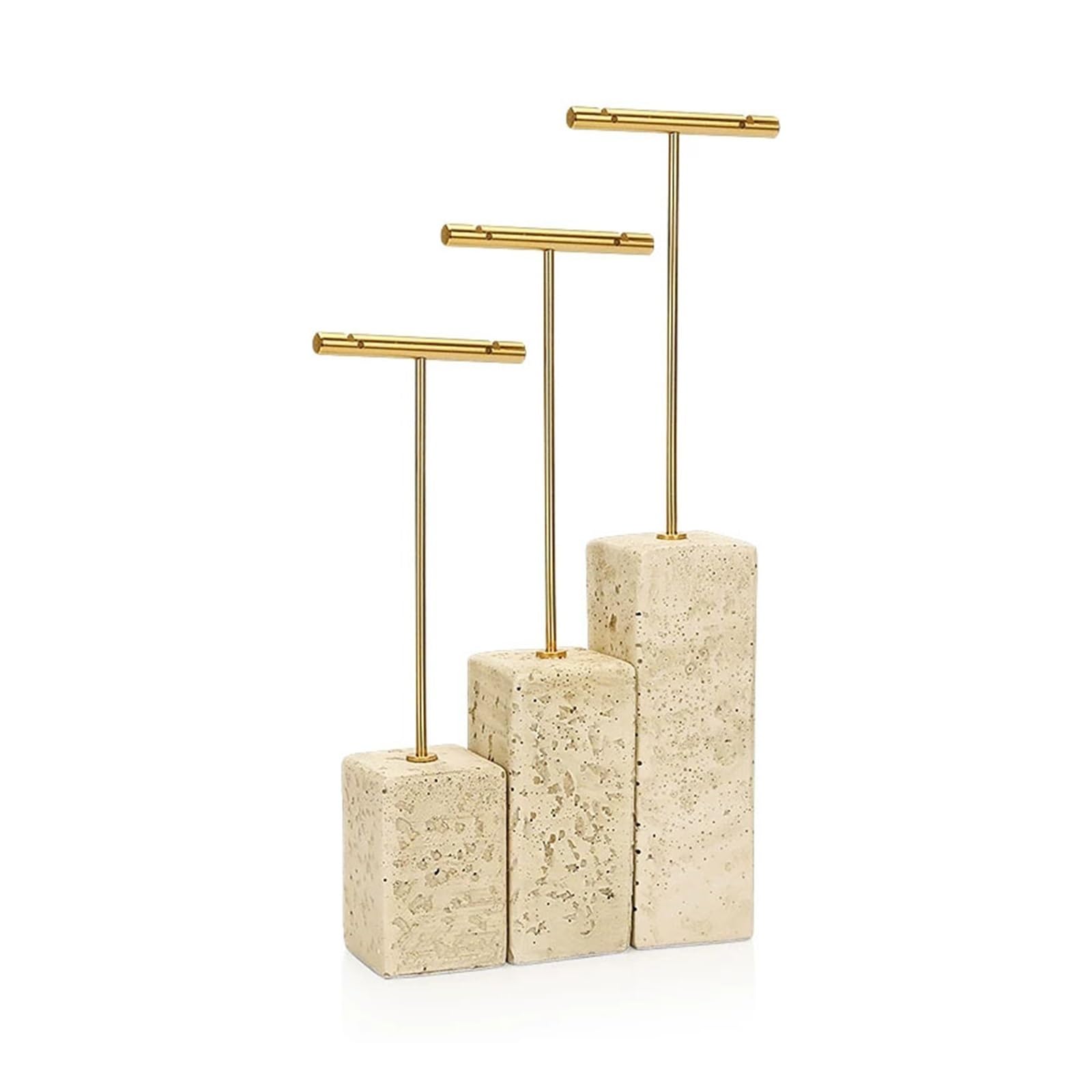 Estetyka Earring Display Stand Metal T-Bar and Plaster Base