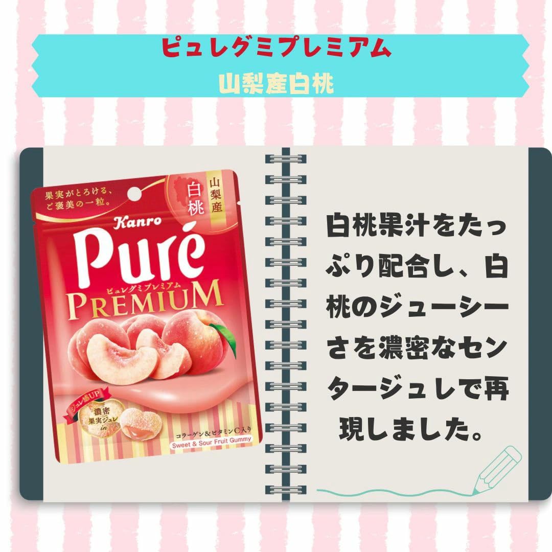 Amazon | カンロ ピュレグミ 詰め合わせ 5種アソートセット プレミアム