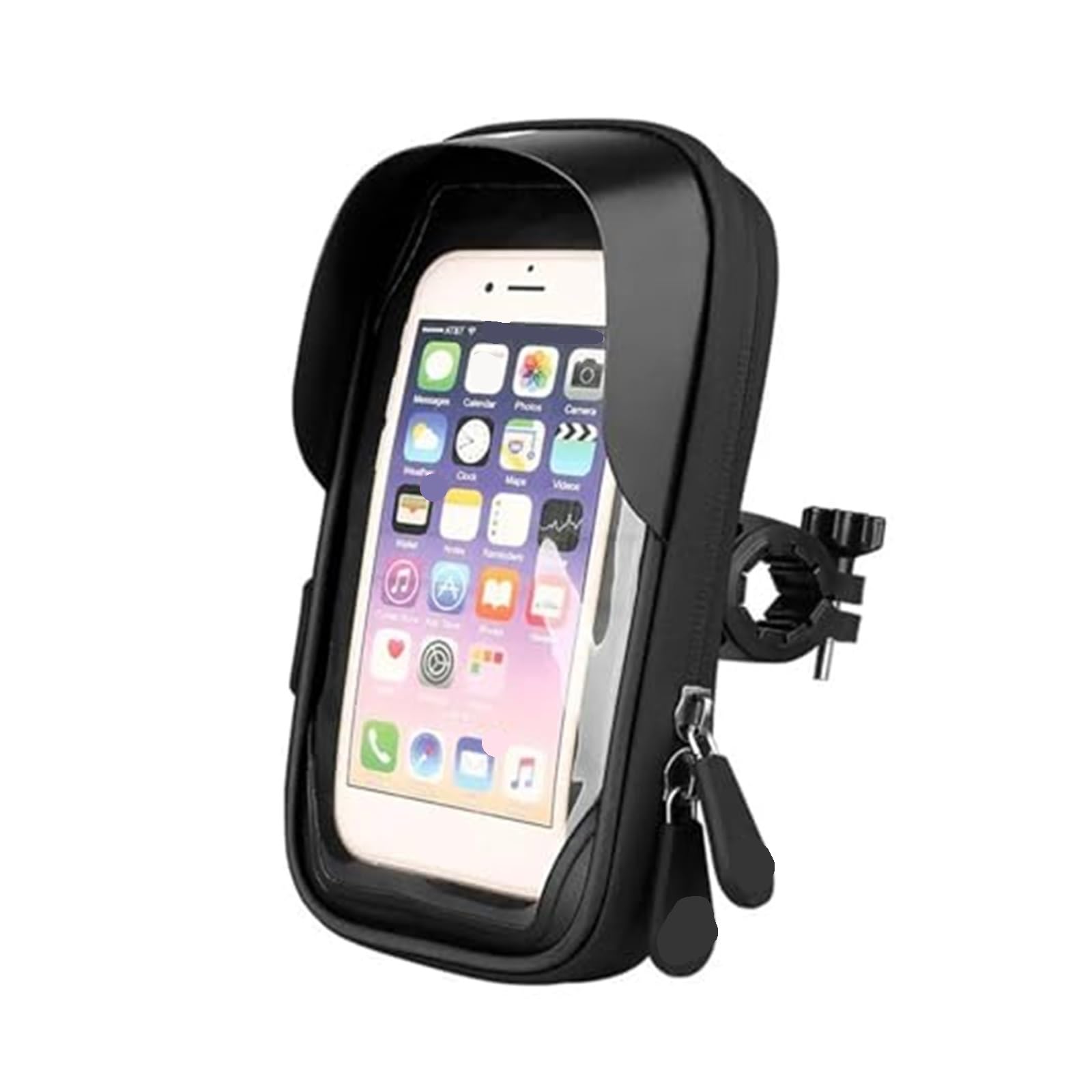 Soporte teléfono Bicicleta Motocicleta Móvil Soporte para Manillar Bolsa De Montaje Funda Impermeable Bolsa para Bicicleta Soporte para Teléfono Soporte Navegación Cubierta 2021(Black)
