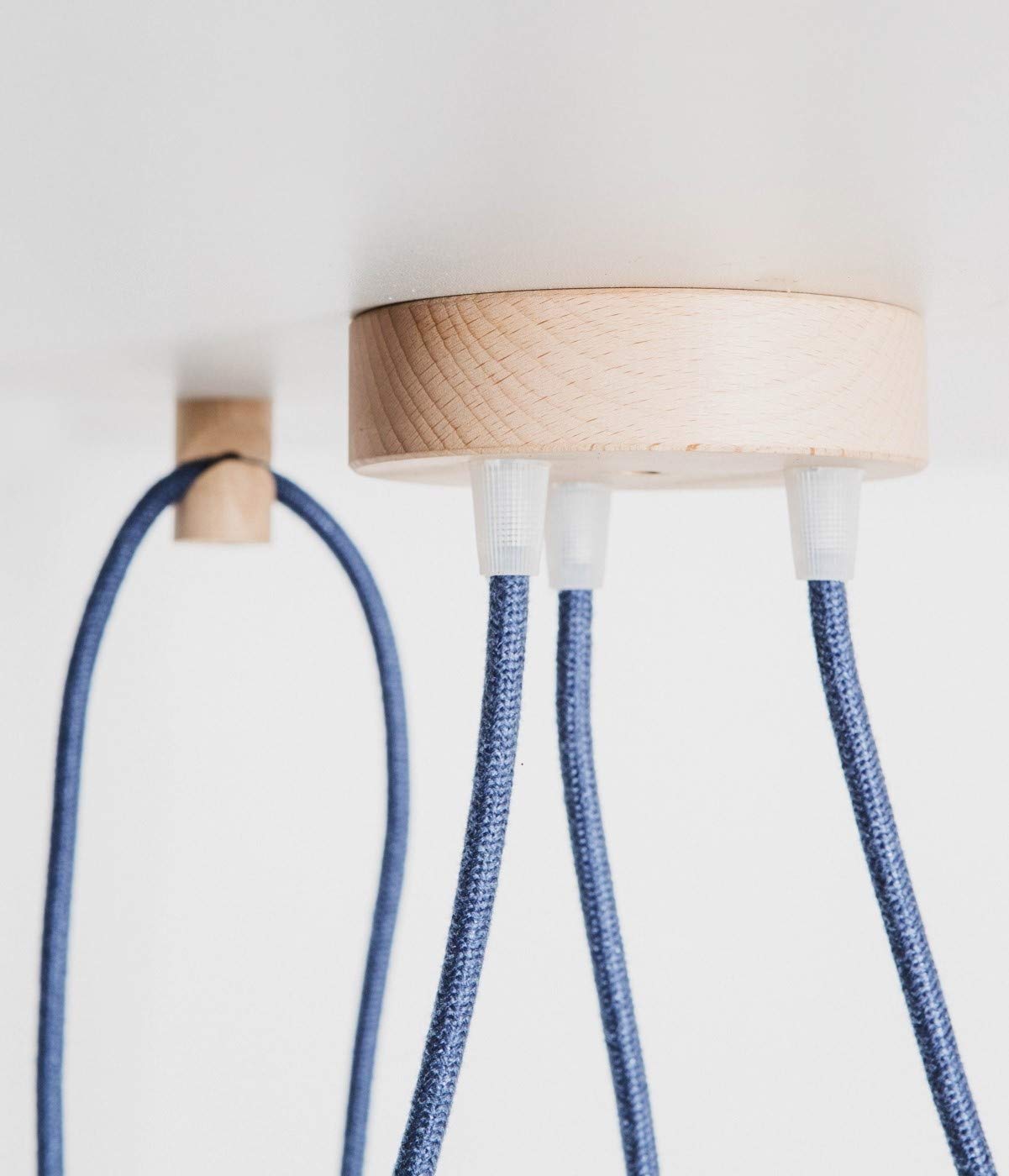 Decentratore Per Punto Luce Da Soffitto - 3 Pezzi, Diametro 20mm, Con Viti E Tasselli - Made In Italy - Foto 11