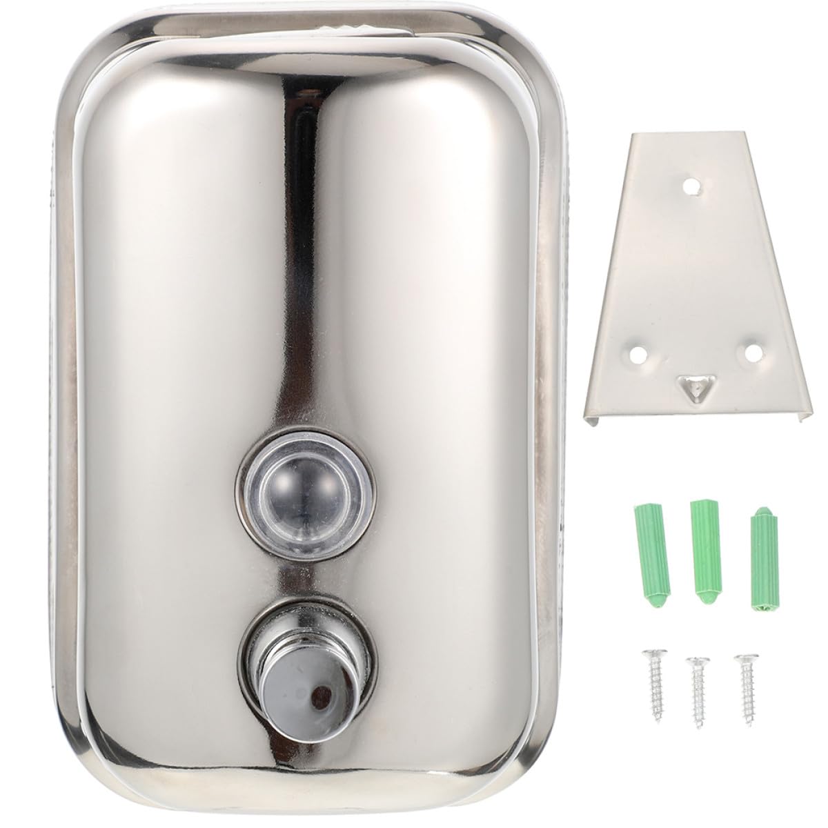 Dispensador de Jabón para Pared de Ducha de Acero Inoxidable Bomba y Gran Capacidad de 1000 Ml, Diseño Moderno para Restaurantes y Escuelas