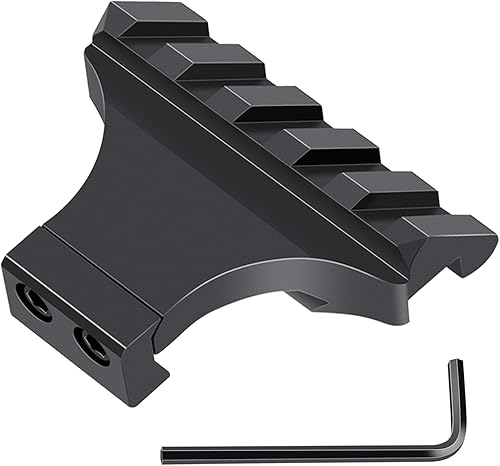 Miniatura 9 de Montura de riel Picatinny con desplazamiento de 45°, 3 4 5 ranuras. Monturas de riel Picatinny con desplazamiento de 45 grados. Adaptador de perfil