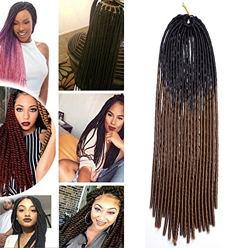 Linghanghair Ombre 1b/30 Crochet twist Braid hair extensions 20 inch 6 pcs/Lot 106g/pc Heat Resistance Fiber