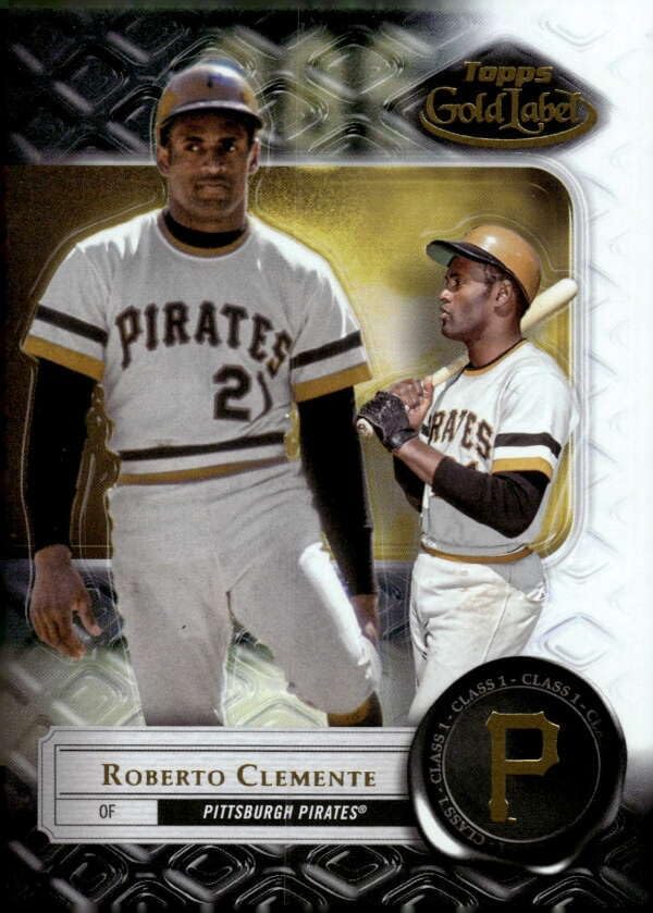 2022 TOPPS GOLD LABEL CLASS 1#94 ROBERTO CLEMENTE PITTSBURGH PIRATES BASEBALL OFFICIAL TRADING CARD OF MLB