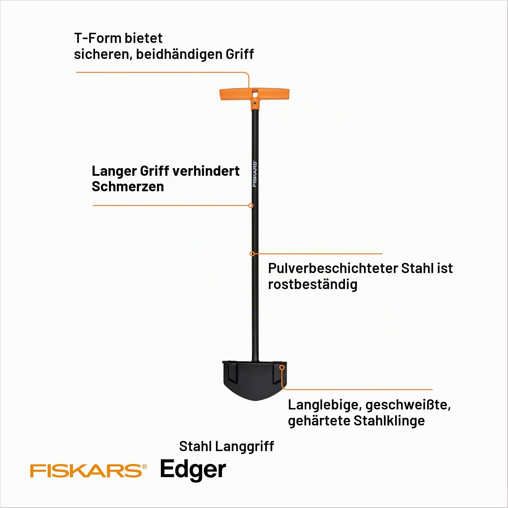 Fiskars 96,5 cm Langer Stahlkantenstreifer