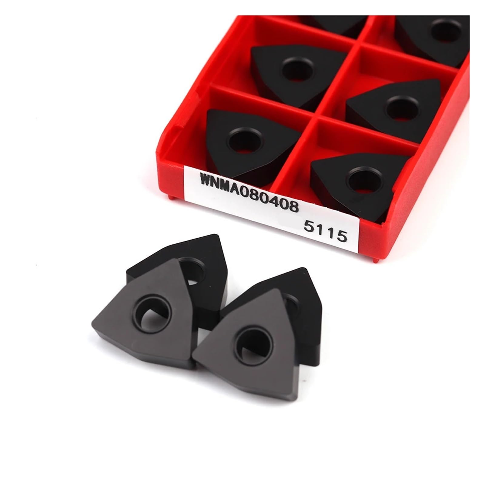 Herramienta de torno de carburo indexable 10 Uds WNMA080408 5115 herramienta de torneado externo aleación dura corte Metal se aplica al hierro fundido