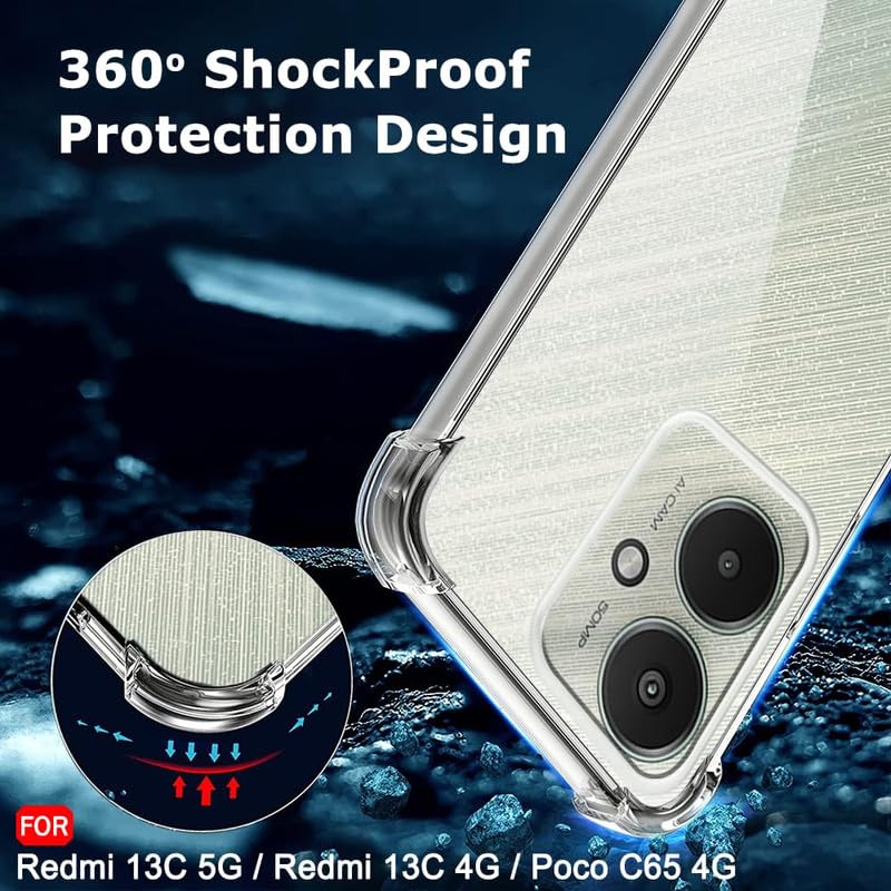 Image of Case Creation Brand -Plastic Mobile Cover For Xiaomi Poco M6 Pro (Soft & Flexible Back Case),Transparent