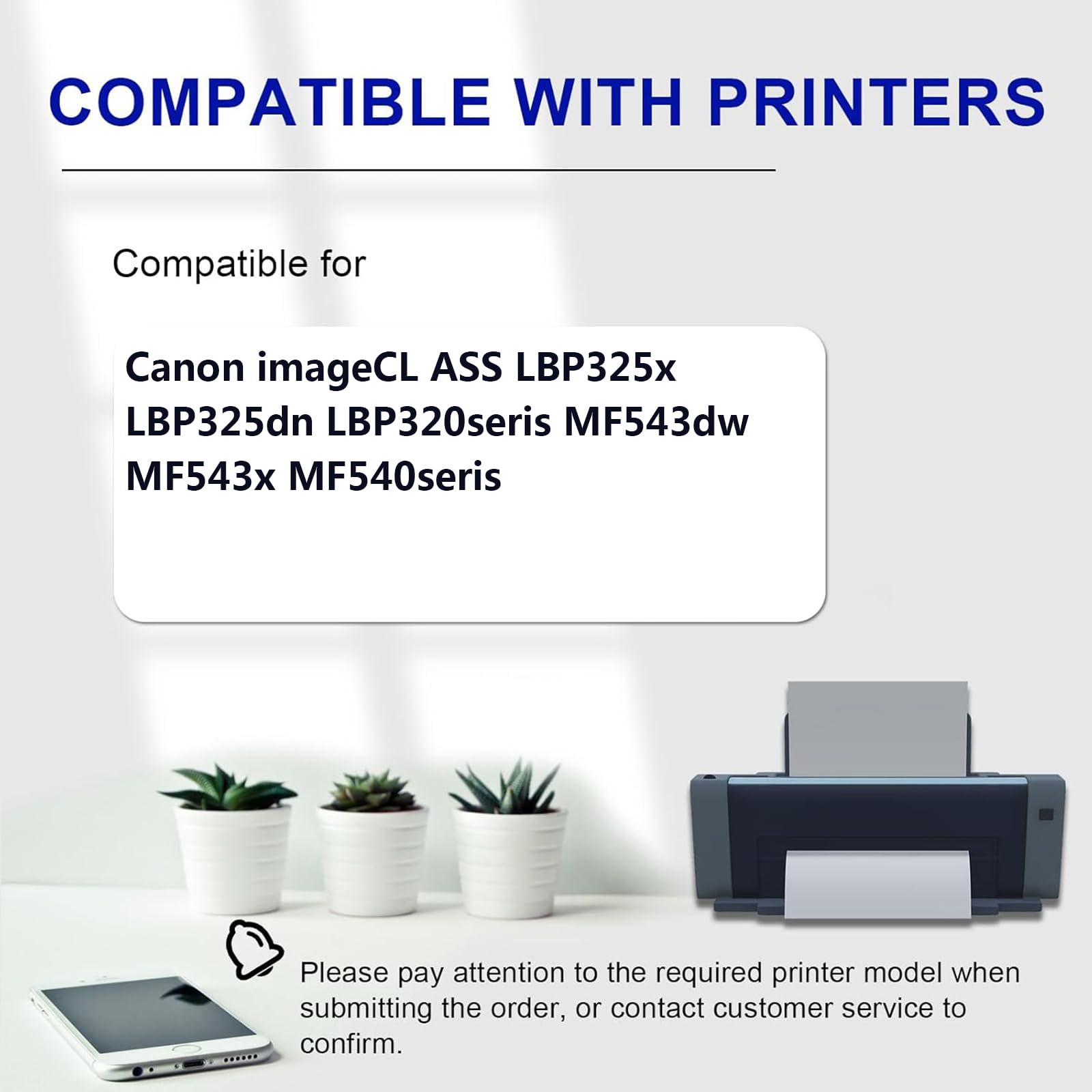 CRG-056 Cartucho de Tóner de Alta Capacidad Compatible para Canon imageCLASS LBP325x LBP325dn LBP320seris MF543dw MF543x MF540 Impresoras, Varias Especificaciones Disponibles,Black