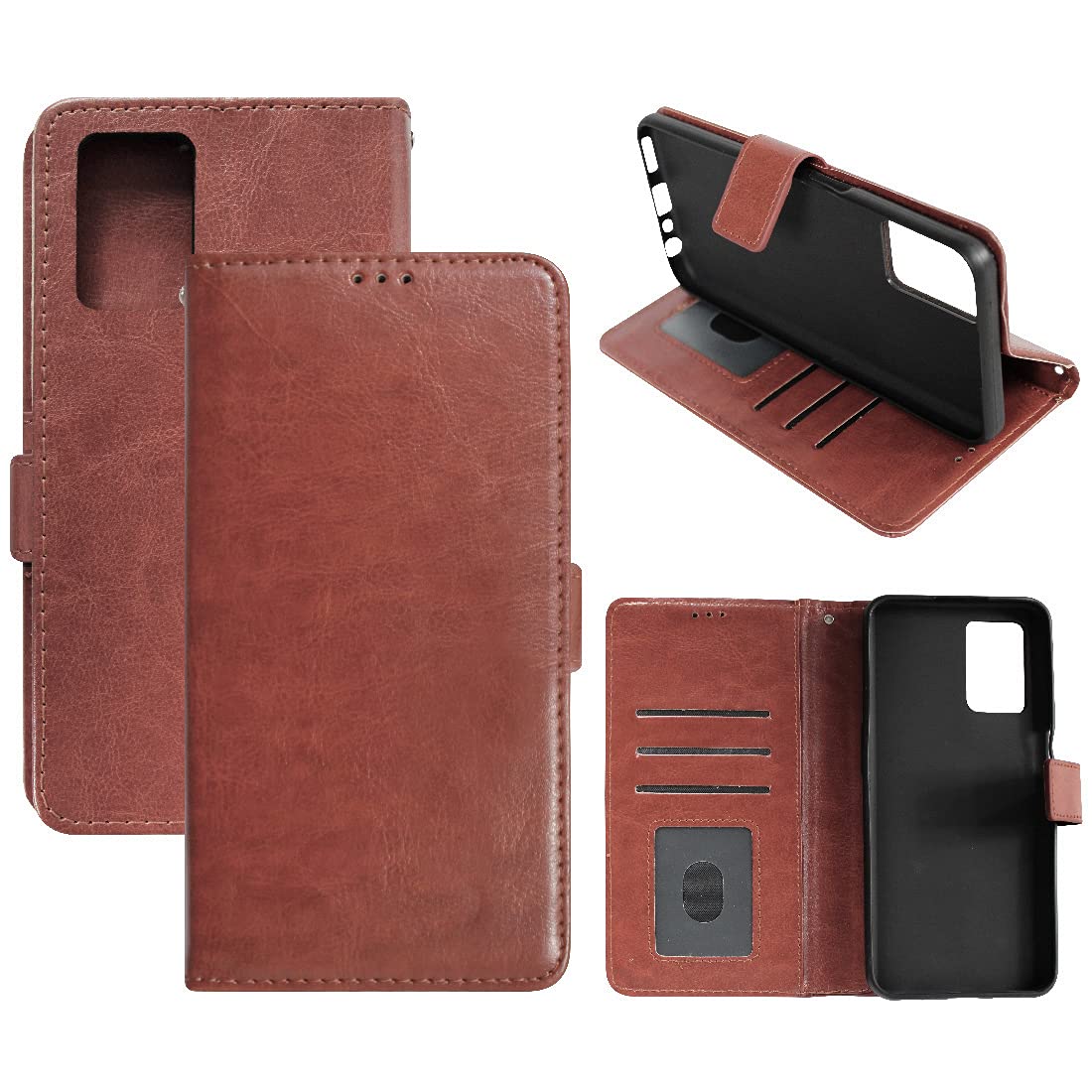 Amazon Brand - Solimo Flip Leather Mobile Cover (Soft & Flexible Back case) for Realme 8 5G / Realme 8s 5G (Brown) (B098PGJJBR) Amazon Price History, Amazon Price Tracker