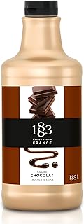 1883 Chocolate Sauce – Large 1.89L Bottle – Authentic French Dessert Sauce – Rich, Smooth Chocolate Flavor – Ideal for Cafes, Desserts, and Beverages
