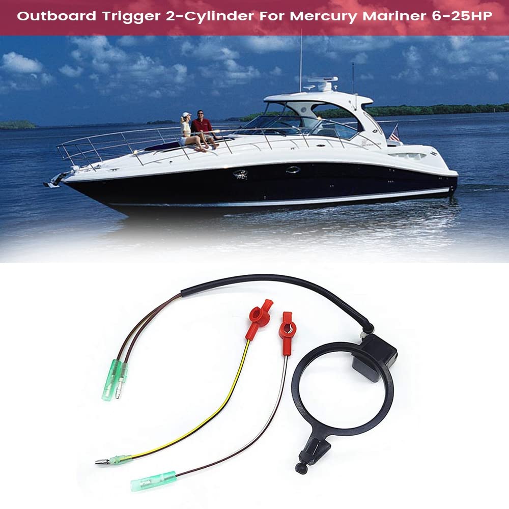 Asuinxurr AusEnborder Trigger 2 cilindri per Mercury/Mariner 6-25HP (1982-1988 1991-1993) 93880A1 98450A3 98450A5 98450A10