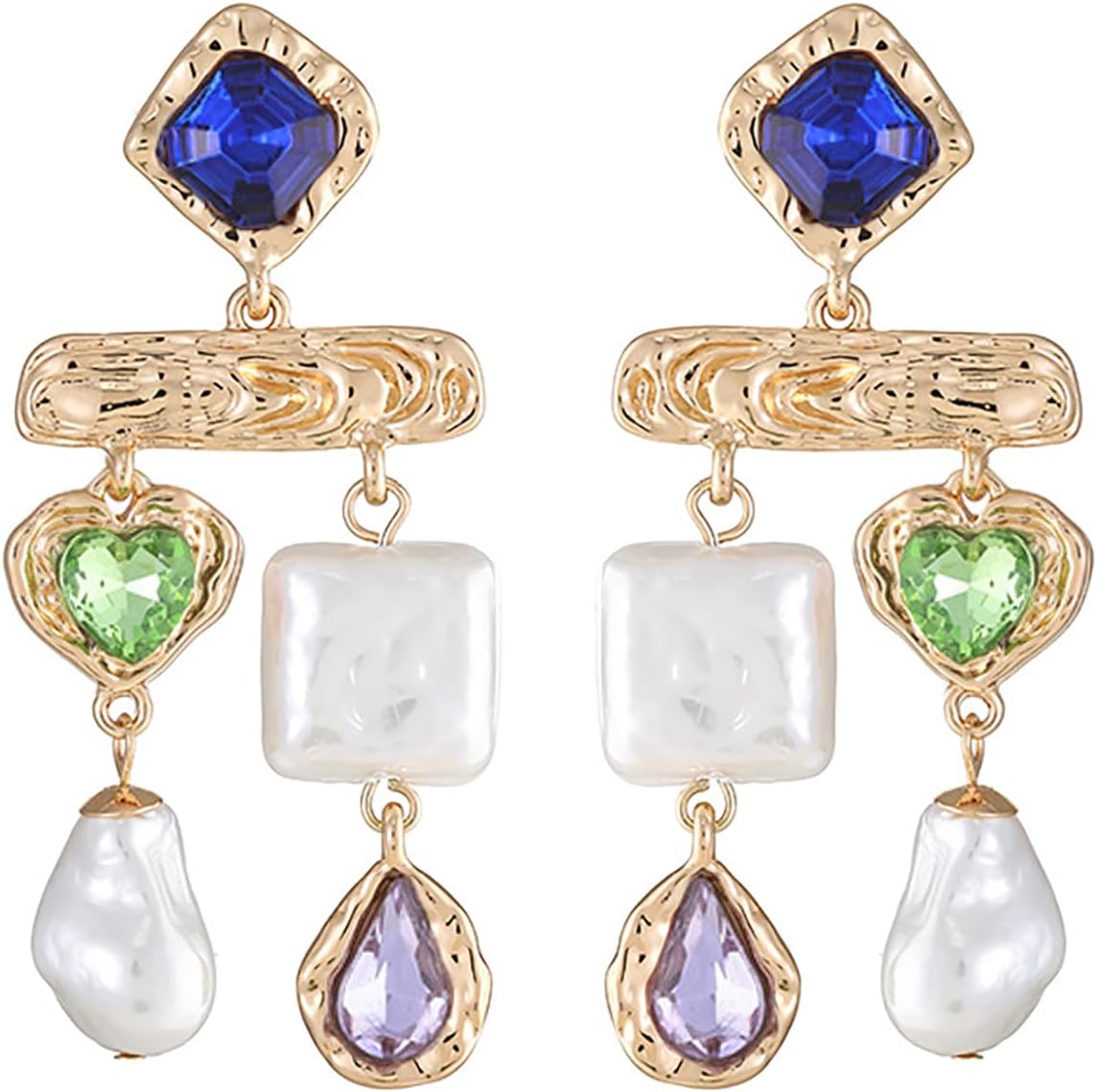 Baroque Pearls Stud Earrings Dangle Earrings Christmas Jewelry Gifts for Women